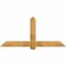 Ekena Millwork Eugene Rough Sawn Timber Gable Bracket, Western Red Cedar, 72"W x 33"H x 2"D x 6"F, 11/12 Pitch GBW072X33X0206EUG00RWR - alternate 1